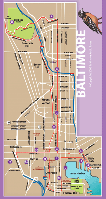 Baltimore-Audio-Tours-Map